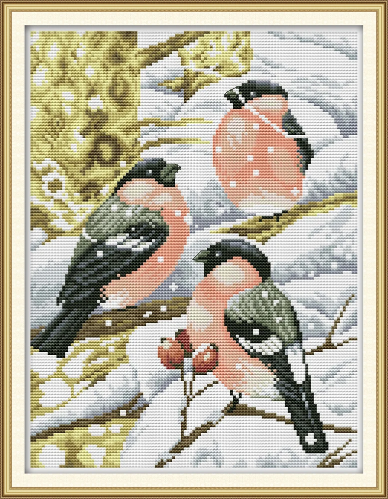 Snowbirds in the snow cross stitch kit aida 14ct 11ct count print canvas stitches embroidery DIY handmade
Snowbirds in the snow cross stitch kit aida 14ct 11ct count print canvas stitches embroidery DIY handmade