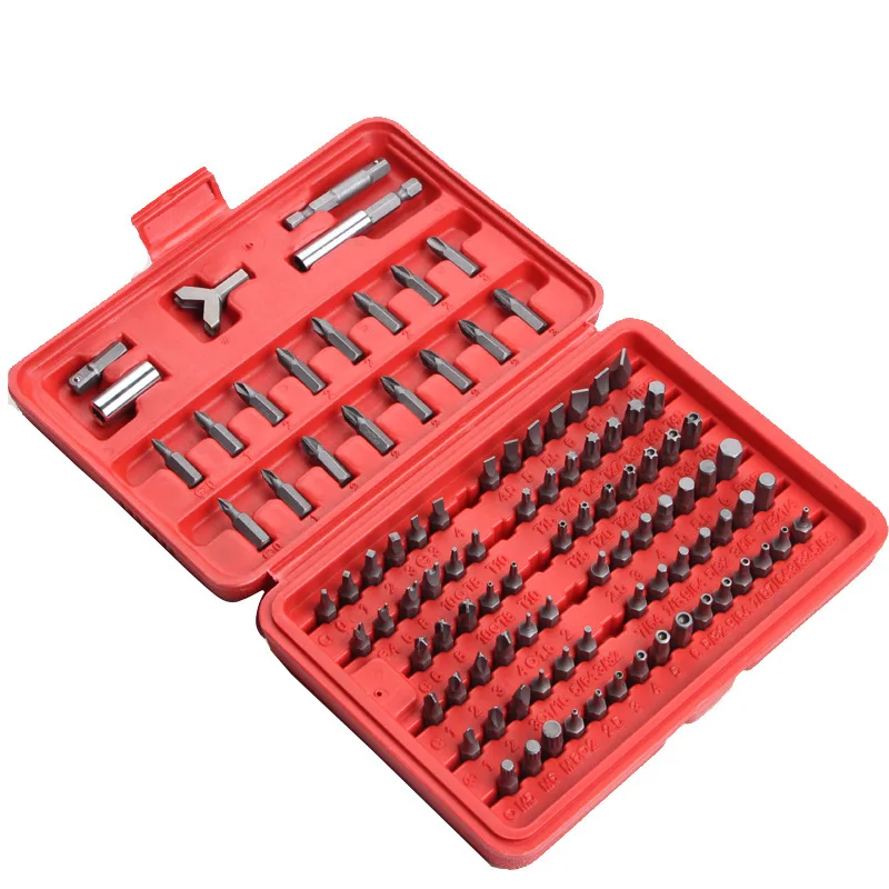 QWORK 100pcs Chrome Security Bit Tool Set Torx Hex Drill Star Spanner Screw Driver
QWORK 100pcs Chrome Security Bit Tool Set Torx Hex Drill Star Spanner Screw Driver