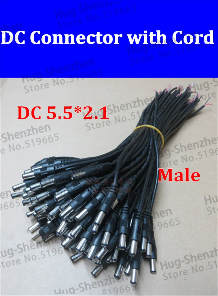 High quality 100pcs/lot DC male connector cable DC 5.5*2.1 male connector with 30cm cable for light line monitoring
High quality 100pcs/lot DC male connector cable DC 5.5*2.1 male connector with 30cm cable for light line monitoring