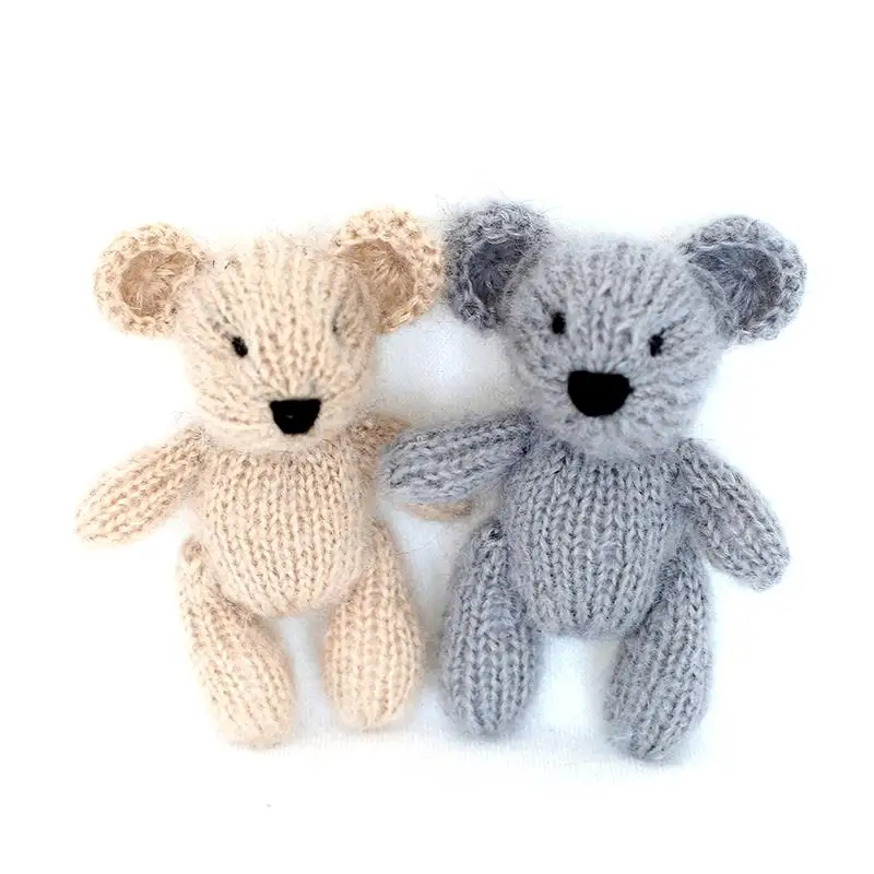 Knit Teddy Bear Crochet Newborn Toys Props Hand-Knitted Bear Toy Stuffed Teddy Crochet Soft Animal Props Newborn Birthday Gift
Knit Teddy Bear Crochet Newborn Toys Props Hand-Knitted Bear Toy Stuffed Teddy Crochet Soft Animal Props Newborn Birthday Gift