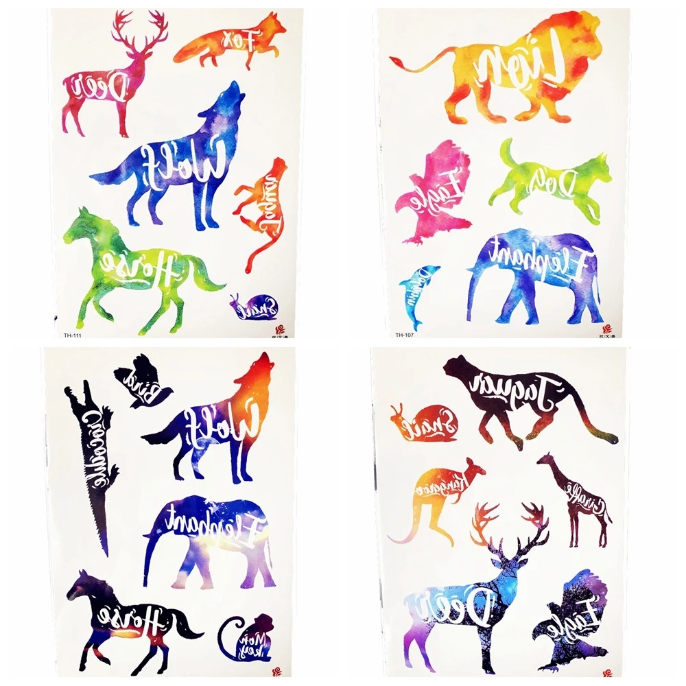 Watercolor English Font Temporary Tattoo Cartoon Animal Kids Tattoo Stickers Elephant Snails Boys Body Arm Face Art Tatoos Hands
Watercolor English Font Temporary Tattoo Cartoon Animal Kids Tattoo Stickers Elephant Snails Boys Body Arm Face Art Tatoos Hands