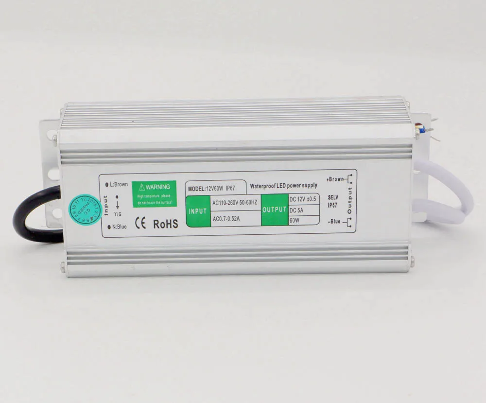 DC 12V60W Waterproof Large LED Switching Power Supply 60W Security/Adapter Power Supply 110V/220V
DC 12V60W Waterproof Large LED Switching Power Supply 60W Security/Adapter Power Supply 110V/220V