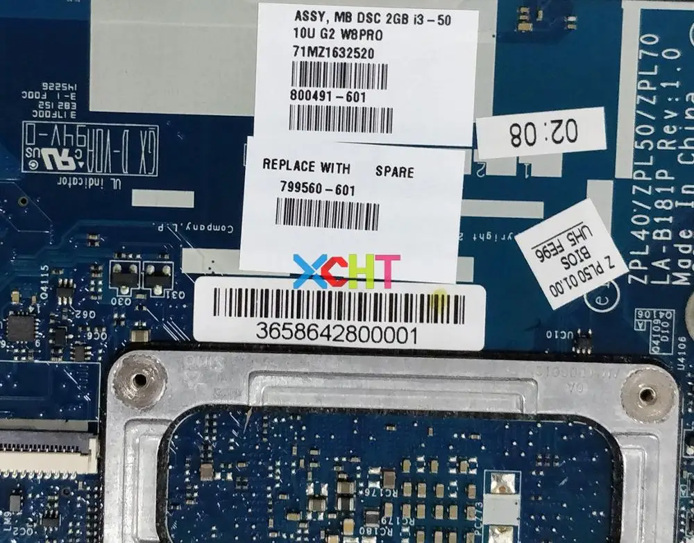 for HP ProBook 450 G2 799560-601 799560-501 799560-001 ZPL40/ZPL50/ZPL70 LA-B181P i3-5010U 2GB Vram Laptop Motherboard Tested
for HP ProBook 450 G2 799560-601 799560-501 799560-001 ZPL40/ZPL50/ZPL70 LA-B181P i3-5010U 2GB Vram Laptop Motherboard Tested