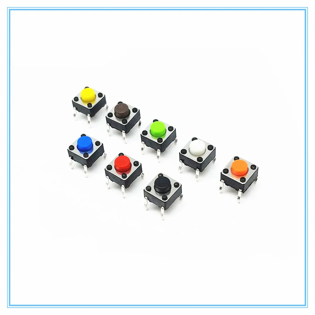 20PCS 6*6*5mm 4PIN Seven color Smart Electronics Tactile Switches Push Button SMD Tact Switch Switch
20PCS 6*6*5mm 4PIN Seven color Smart Electronics Tactile Switches Push Button SMD Tact Switch Switch
