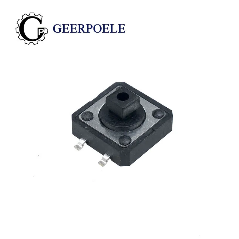 20 pcs/lot 12*12*7.3 Square Head 4 Pin 12V 0.5A Push Button Switch Black Metal Tactile Micro Tact SMT Touch Switch
20 pcs/lot 12*12*7.3 Square Head 4 Pin 12V 0.5A Push Button Switch Black Metal Tactile Micro Tact SMT Touch Switch