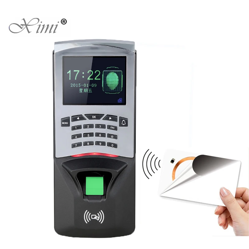 

Door Security Fingerprint Access Control Biometric Fingerprint Time Attendance And Access Control Systems With MF Card Reader