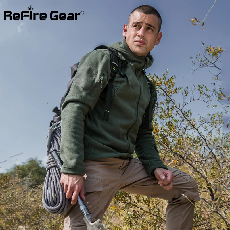 ReFire Gear Ranger, тактическая флисовая куртка с капюшоном, Мужская теплая мягкая армейская военная куртка, зимняя теплая верхняя одежда с кармана...
ReFire Gear Ranger, тактическая флисовая куртка с капюшоном, Мужская теплая мягкая армейская военная куртка, зимняя теплая верхняя одежда с кармана...