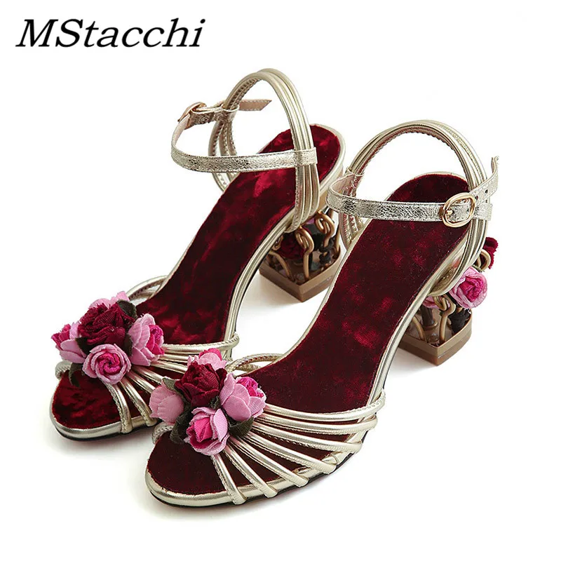 MStacchi 2022 New Flower Gold Women Sandals Birdcage Strange Heels Ankle Strap Buckle Ladies Sandal Sexy Wedding Shoes Women
MStacchi 2022 New Flower Gold Women Sandals Birdcage Strange Heels Ankle Strap Buckle Ladies Sandal Sexy Wedding Shoes Women