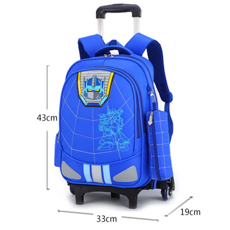 Школьная сумка на колесиках школьные сумки класс 3-6 водонепроницаемые Рюкзаки с