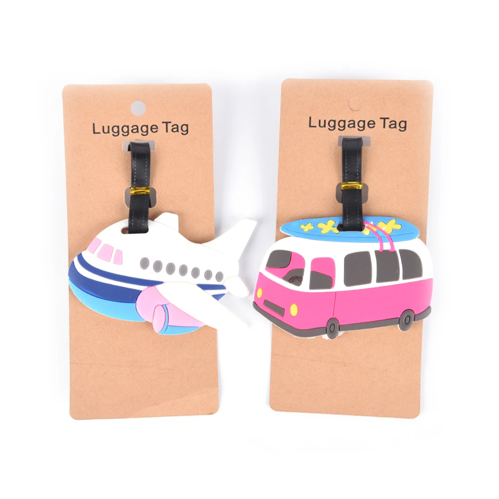 Travel Accessories Luggage Tag Cartoon Aircraft Car Silica Gel Suitcase ID Address Holder Baggage Boarding Tag Portable Label
Travel Accessories Luggage Tag Cartoon Aircraft Car Silica Gel Suitcase ID Address Holder Baggage Boarding Tag Portable Label