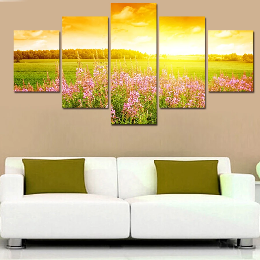 Unframed Flower Under The Sun Landscape Canvas Print 5 PC Wall Art Modern Wall Painting On Canvas Flower Sea Painting
Unframed Flower Under The Sun Landscape Canvas Print 5 PC Wall Art Modern Wall Painting On Canvas Flower Sea Painting