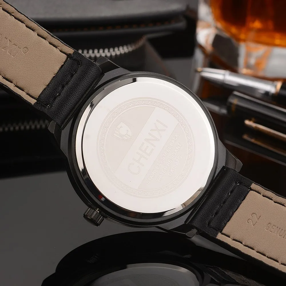 CHENXI Brand Quartz Watch Men Leather Watchband Casual Business Mans Watches Retro Strap Waterproof Wristwatch Male Gift NATATE
CHENXI Brand Quartz Watch Men Leather Watchband Casual Business Mans Watches Retro Strap Waterproof Wristwatch Male Gift NATATE