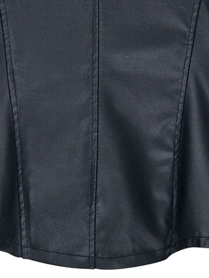 PlusMiss размера плюс 5XL в готическом стиле из искусственной кожи PU куртка