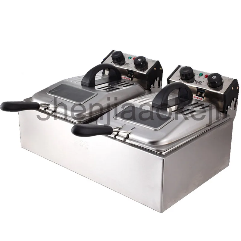 Smoke - free time electric fryer two - cylinder electric fryer commercial large - capacity frying machine 220V 5600W 1PC
Smoke - free time electric fryer two - cylinder electric fryer commercial large - capacity frying machine 220V 5600W 1PC