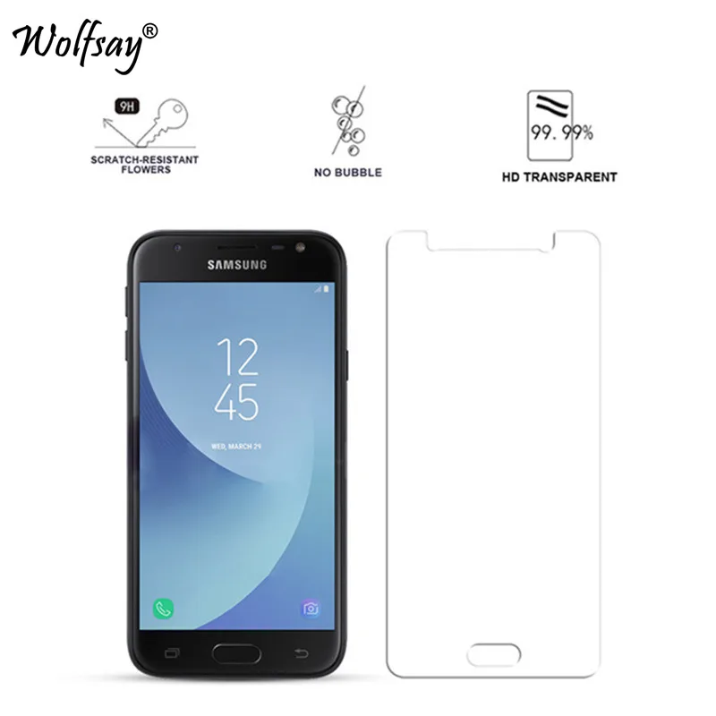2 шт. Защита экрана для стекла samsung Galaxy J2 Pro 2018 закаленное стекло J250F / Grand Prime |