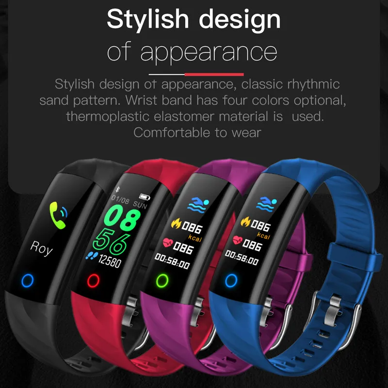 Smart Band Ip68 Waterproof Smart Wristband Smart Bracelet Bluetooth Smart Band Blood Pressure Heart Fitness Tracker Color Screen
Smart Band Ip68 Waterproof Smart Wristband Smart Bracelet Bluetooth Smart Band Blood Pressure Heart Fitness Tracker Color Screen