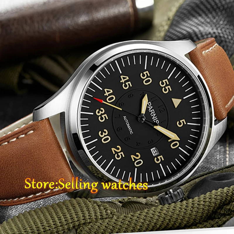 Parnis 44mm Black Dial Miyota Automatic men watch Sapphire crystal automatic mens watch
Parnis 44mm Black Dial Miyota Automatic men watch Sapphire crystal automatic mens watch