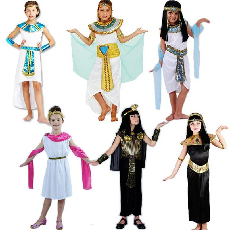 Boy Girl Ancient Egypt Prince Princess Costume Children Kids Egyptian Pharaoh Cosplay Costumes Party Dress Decor Purim 
Boy Girl Ancient Egypt Prince Princess Costume Children Kids Egyptian Pharaoh Cosplay Costumes Party Dress Decor Purim