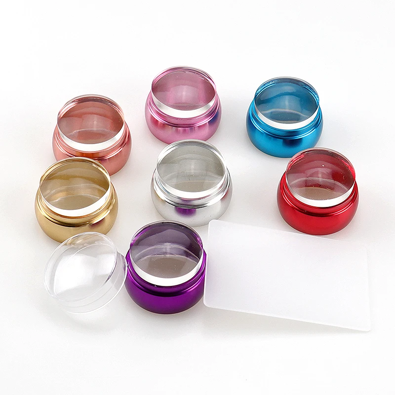 3.5cm Round Head Transparent Stamp Silicone Clear Nail Art Stamper Scraper with Cap Metel Handle Nail Stamp Stamping Tools
3.5cm Round Head Transparent Stamp Silicone Clear Nail Art Stamper Scraper with Cap Metel Handle Nail Stamp Stamping Tools