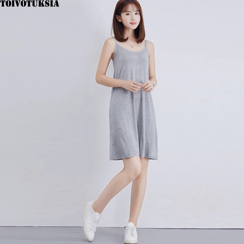 TOIVOTUKSIA Grey Strapless Vest Dress Modal Summer Casual Women Sleeveless Tank Dresses
TOIVOTUKSIA Grey Strapless Vest Dress Modal Summer Casual Women Sleeveless Tank Dresses