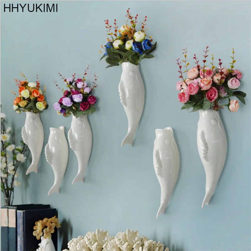 HHYUKIMI Simple Modern Three-dimensional Mural Wall Fish & Starfish Background Wall Decoration Flower Vase Home Furnishing Tools
HHYUKIMI Simple Modern Three-dimensional Mural Wall Fish & Starfish Background Wall Decoration Flower Vase Home Furnishing Tools