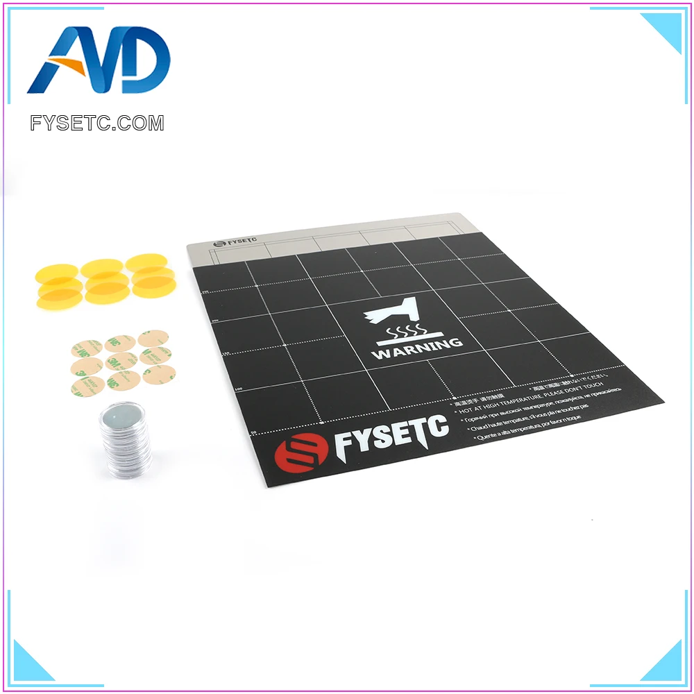 300x300mm Spring Steel Sheet +Magnet + Sticker Becoming Magnetic Hot Bed Build Surface Plate For CR-10 CR10S S5 Lulzbot
300x300mm Spring Steel Sheet +Magnet + Sticker Becoming Magnetic Hot Bed Build Surface Plate For CR-10 CR10S S5 Lulzbot