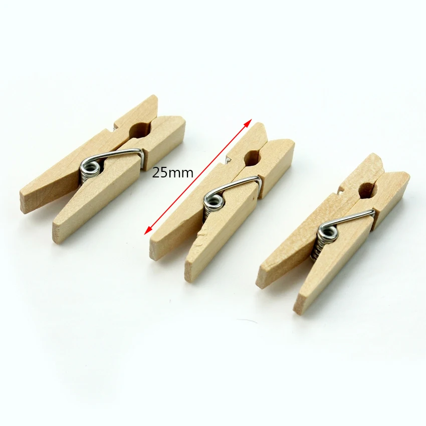 50 PCS Wholesale Very Small Mine Size 25mm Mini Natural Wooden Clips For Photo Clips Clothespin Craft Decoration Clips Pegs
50 PCS Wholesale Very Small Mine Size 25mm Mini Natural Wooden Clips For Photo Clips Clothespin Craft Decoration Clips Pegs