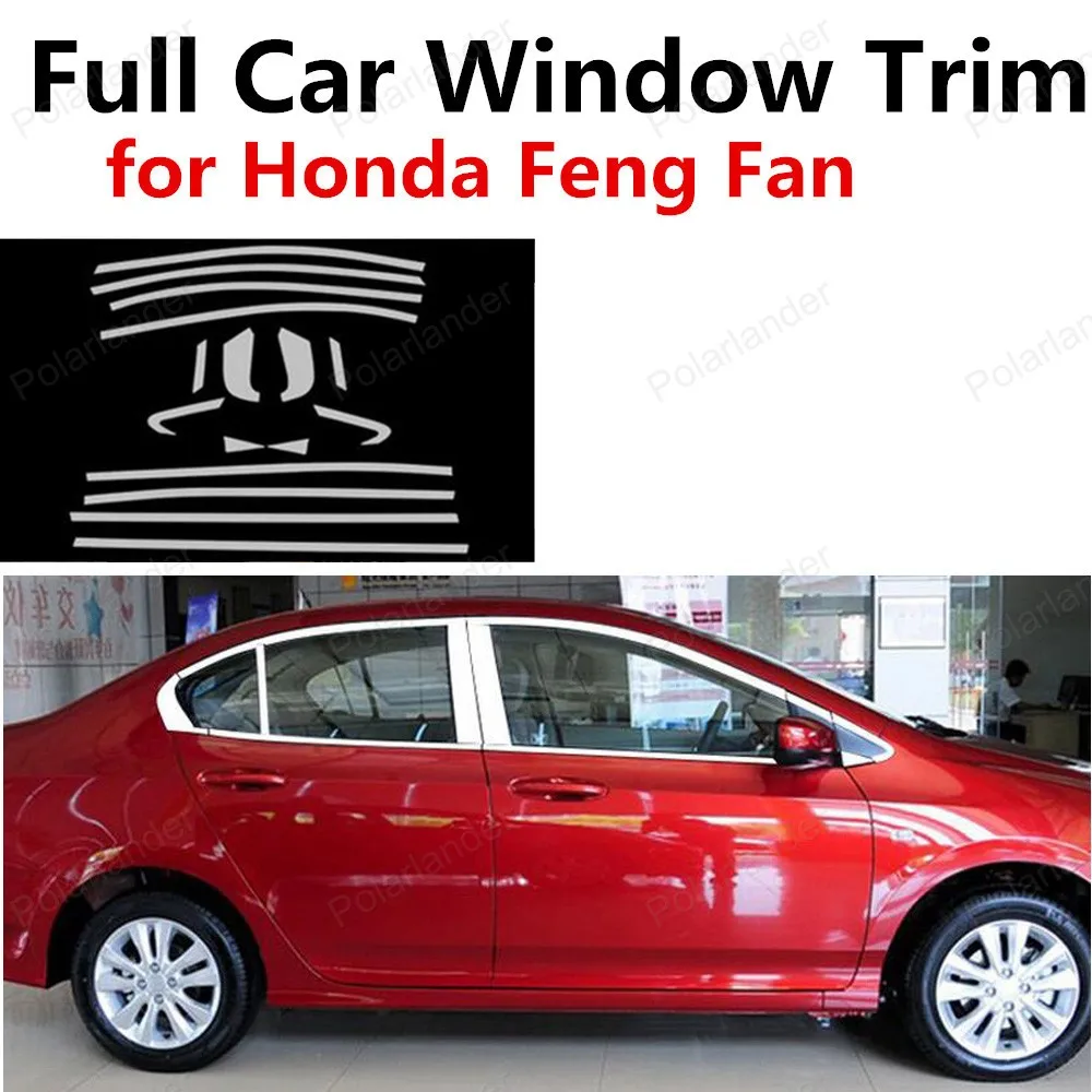 Car Extrior Accessories Stainless Steel Full Window Frame Trim Cover With Center Pillar For H-onda Feng Fan
Car Extrior Accessories Stainless Steel Full Window Frame Trim Cover With Center Pillar For H-onda Feng Fan