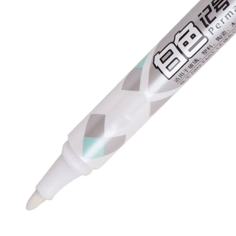 1X White Oil-Ink Mark Pens Permanent Marker Highlight Liner Sketch Pen Stationery White Paint Marker Gel Pen Art Marker Supplies
1X White Oil-Ink Mark Pens Permanent Marker Highlight Liner Sketch Pen Stationery White Paint Marker Gel Pen Art Marker Supplies