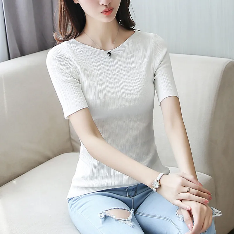 2020 New Autumn Knitted Sweater Slash Neck Short Sleeve Pullovers and Sweaters Slim Women Tops Chic Jumper Pull Femme
2020 New Autumn Knitted Sweater Slash Neck Short Sleeve Pullovers and Sweaters Slim Women Tops Chic Jumper Pull Femme