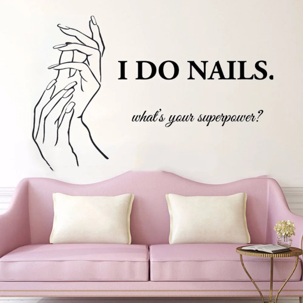 Beauty Salon Nail Salon Wall Sticker Nails Polish Decoration For Manicure Store Vinyl Art Pvc Design Ornament Poster Mural W48
Beauty Salon Nail Salon Wall Sticker Nails Polish Decoration For Manicure Store Vinyl Art Pvc Design Ornament Poster Mural W48