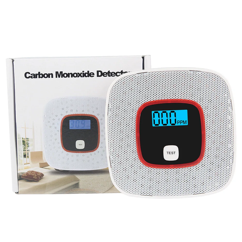 Home Safety CO Carbon Monoxide Smoke Poisoning Gas Sensor LCD CO High Sensitivity Warning Alarm Detector Black White
Home Safety CO Carbon Monoxide Smoke Poisoning Gas Sensor LCD CO High Sensitivity Warning Alarm Detector Black White