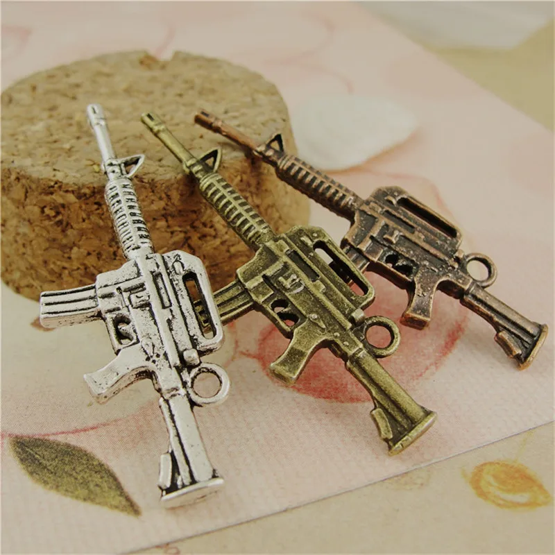 RONGQING 50pcs/pack Sports Alloy gun Charms Jewelry Accessories Fashion Jewelry Charms for jewelry making NEW 2019
RONGQING 50pcs/pack Sports Alloy gun Charms Jewelry Accessories Fashion Jewelry Charms for jewelry making NEW 2019