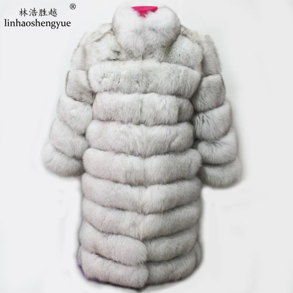 Linhaoshengyue 90cm Long Real Fox Fur Women Coat with Stand Collar in the Winter Natural Fur Coat
Linhaoshengyue 90cm Long Real Fox Fur Women Coat with Stand Collar in the Winter Natural Fur Coat