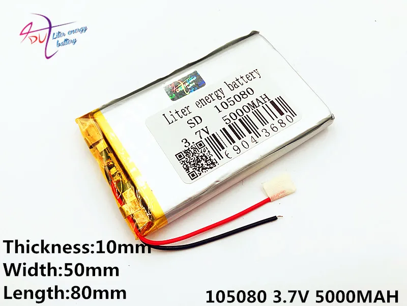 li-po Size 105080 3.7v 5000mah Lithium Polymer Battery With Board For Pda Tablet Pcs Digital Products rechargeable battery
li-po Size 105080 3.7v 5000mah Lithium Polymer Battery With Board For Pda Tablet Pcs Digital Products rechargeable battery