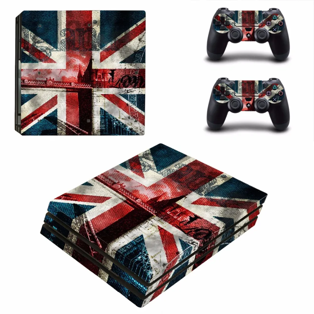 Наклейка на консоль Sony Playstation 4 и 2 шт. контроллеров | Электроника