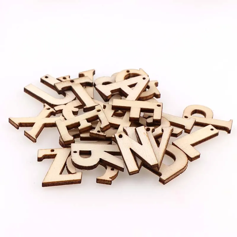 Blank With Hole Wooden Letter 100PC Kids Birthday Party Supplies DIY Scrapbook Craft Wedding Decoration Hand-made Graffiti
Blank With Hole Wooden Letter 100PC Kids Birthday Party Supplies DIY Scrapbook Craft Wedding Decoration Hand-made Graffiti