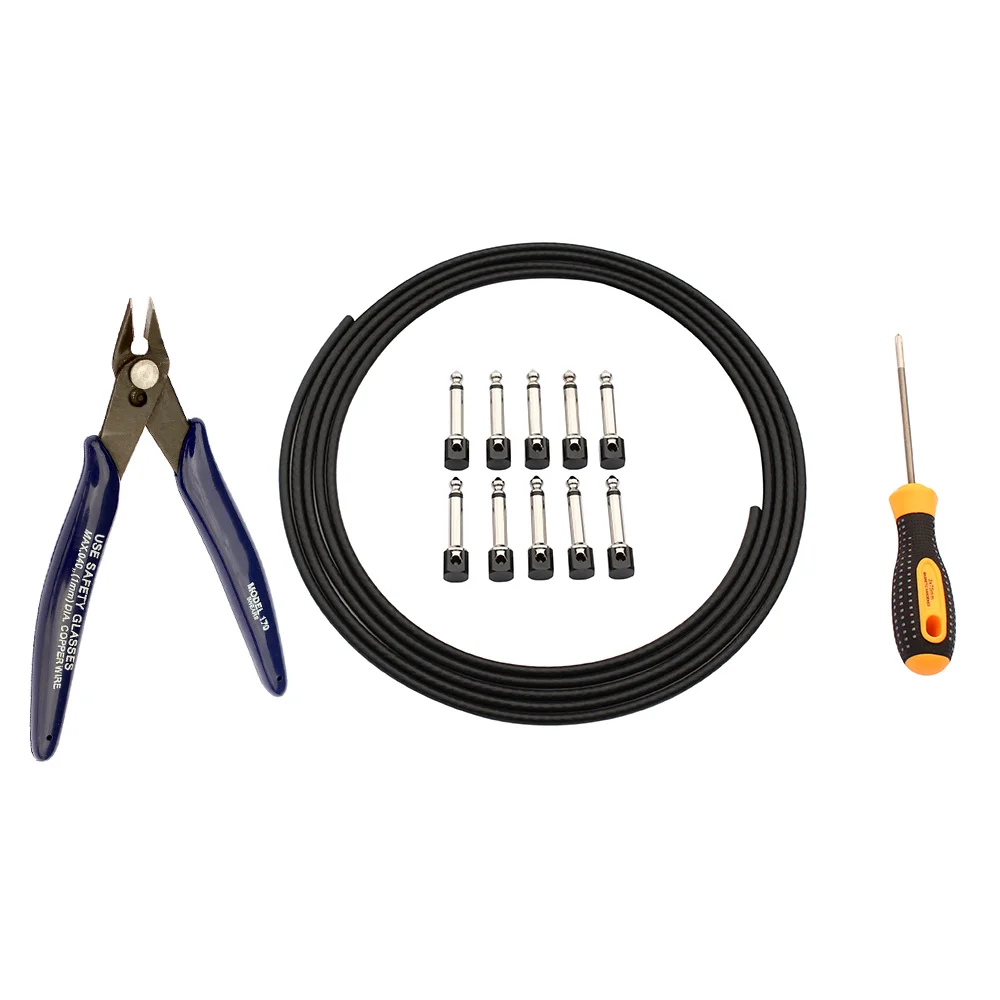 DIY Solderless Cable Kit Guitar Pedalboard Patch Cord Set Durable Accessories Instrument &T8
DIY Solderless Cable Kit Guitar Pedalboard Patch Cord Set Durable Accessories Instrument &T8