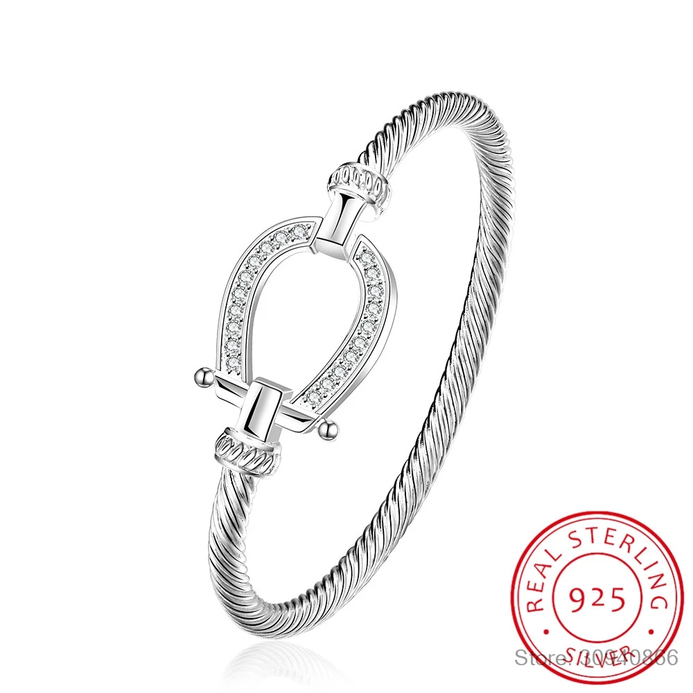 Dop shipping S925 Stamp Silver Color Filled Horse Shoe Bangle horseshoe water drop Bracelet Jewelry Women Valentine's Day Gift
Dop shipping S925 Stamp Silver Color Filled Horse Shoe Bangle horseshoe water drop Bracelet Jewelry Women Valentine's Day Gift