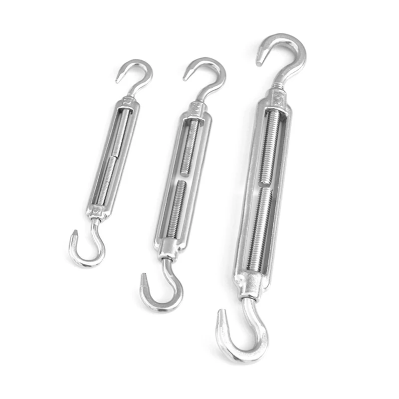 1Pcs M4M5M6 Stainless Steel Hook & Hook Turnbuckle Wire Rope Tension Turnbuckle Strainer Fence Wire Turnbuckle Hook To Hook
1Pcs M4M5M6 Stainless Steel Hook & Hook Turnbuckle Wire Rope Tension Turnbuckle Strainer Fence Wire Turnbuckle Hook To Hook