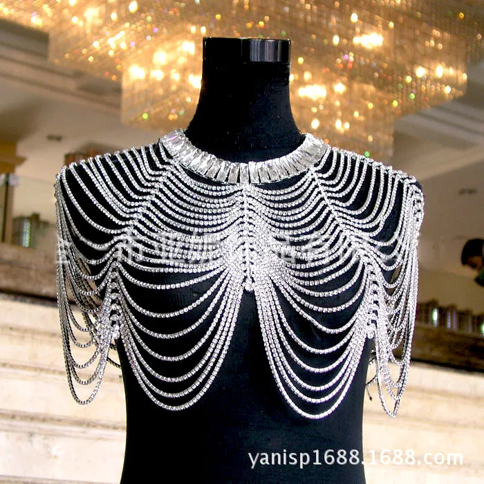 New luxurious Beautiful bridal shoulder chains noble wedding body jewery full rhinestone women shoulder straps
New luxurious Beautiful bridal shoulder chains noble wedding body jewery full rhinestone women shoulder straps