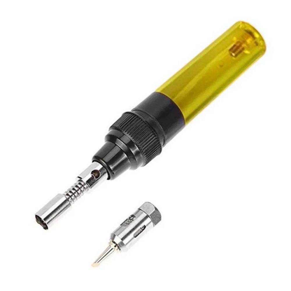 1300 Degree Gas Blow Torch Soldering Solder Iron Cordless Butane Tip Tool Welding Pen Burner 8ml Welding Soldering Kit
1300 Degree Gas Blow Torch Soldering Solder Iron Cordless Butane Tip Tool Welding Pen Burner 8ml Welding Soldering Kit