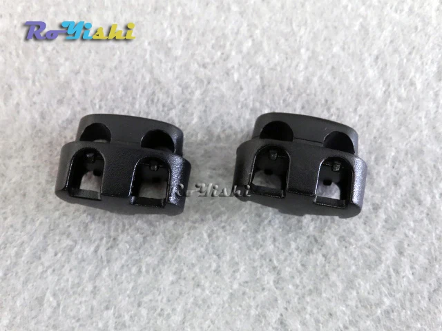 100pcs 2 Holes Cord Lock Toggle Stopper Plastic Toggle Clip Black 11mm*17mm*9mm
100pcs 2 Holes Cord Lock Toggle Stopper Plastic Toggle Clip Black 11mm*17mm*9mm
