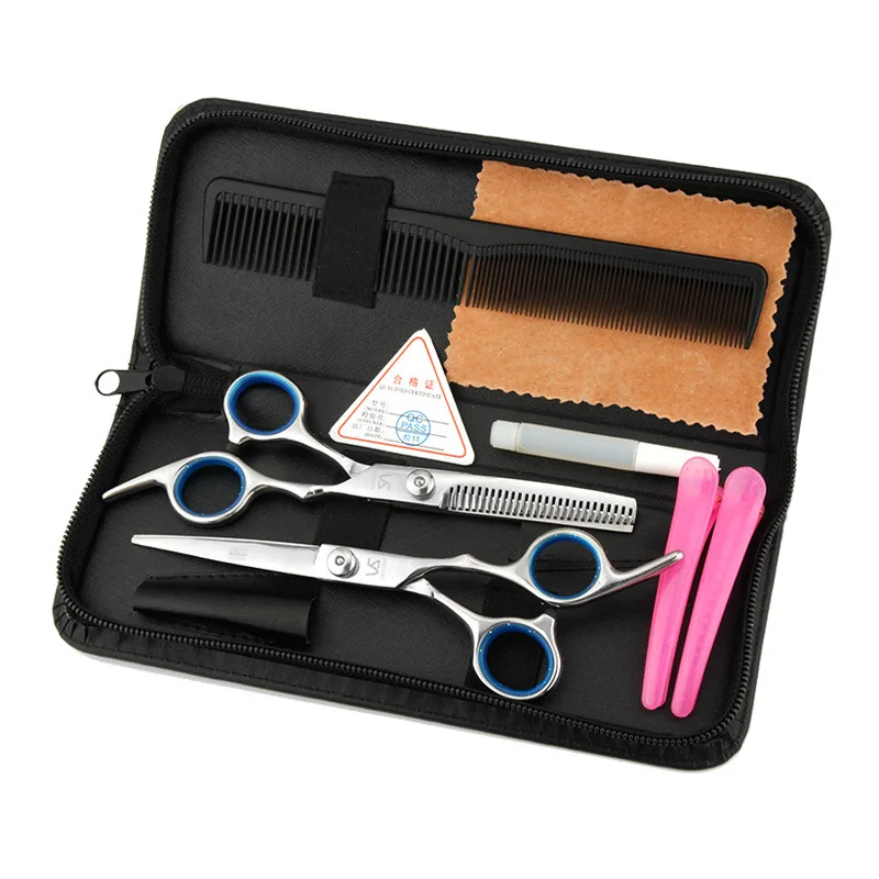 

Hair Scissor home Hair Hairdressing Scissors Kit Stainless steel Hair Clipper Razor Thinning cutting Scissor Barber haircut set