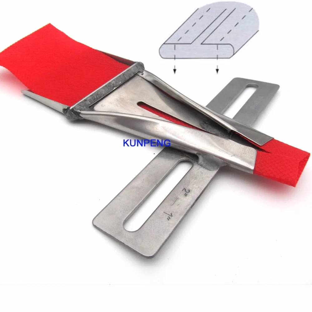 #KP-410 1PCS Two sides upward REVERSE BELT LOOP FOLDER fit for 2 NEEDLE SEWING MACHINE
#KP-410 1PCS Two sides upward REVERSE BELT LOOP FOLDER fit for 2 NEEDLE SEWING MACHINE
