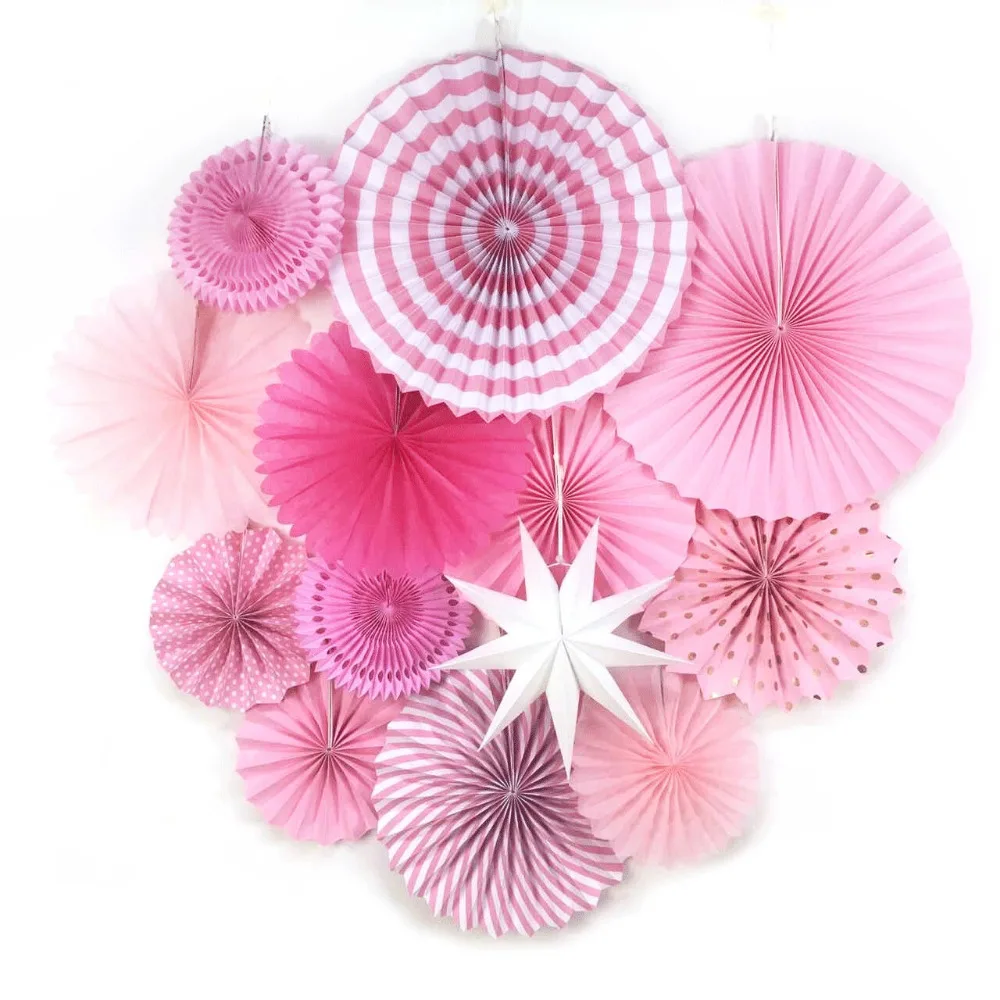 Girls Birthday Party Supplies Baby Shower Decoration 13pcs Paper Fan Rosette Paper Star Party Backdrop Wedding Party Decor
Girls Birthday Party Supplies Baby Shower Decoration 13pcs Paper Fan Rosette Paper Star Party Backdrop Wedding Party Decor