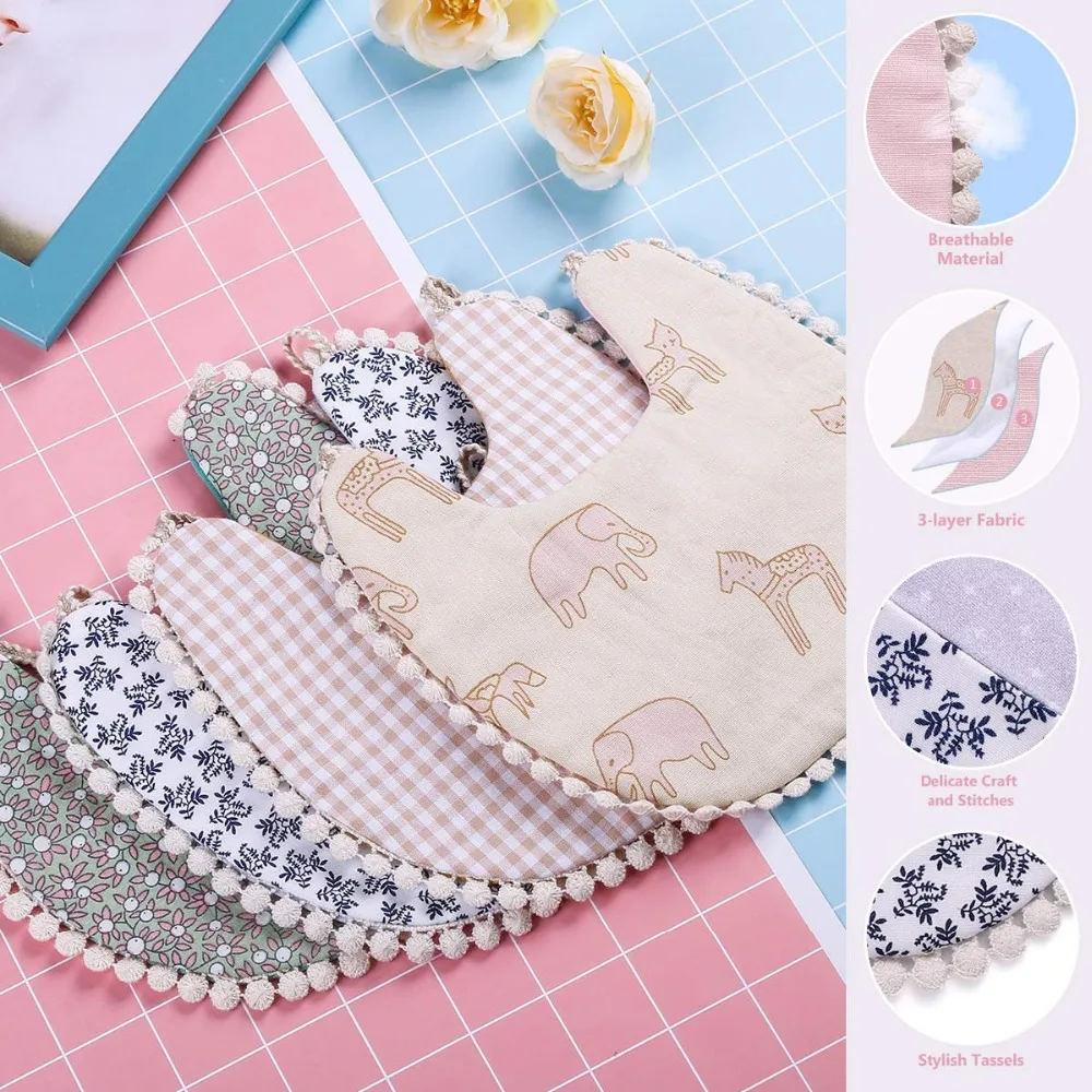 Baby Tassel Saliva Towel Floral Vintage Newborn Photography Double Side Bibs Boys Girls Props Bandana Countryside Costume Burp
Baby Tassel Saliva Towel Floral Vintage Newborn Photography Double Side Bibs Boys Girls Props Bandana Countryside Costume Burp