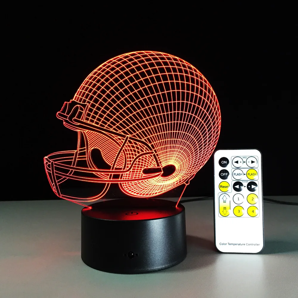 All Teams Football Rugby Hat Remote Control Lamp Colorful Acrylic Touch Round Visual Stereo 3D Night Light For Soccer Fan Gift
All Teams Football Rugby Hat Remote Control Lamp Colorful Acrylic Touch Round Visual Stereo 3D Night Light For Soccer Fan Gift