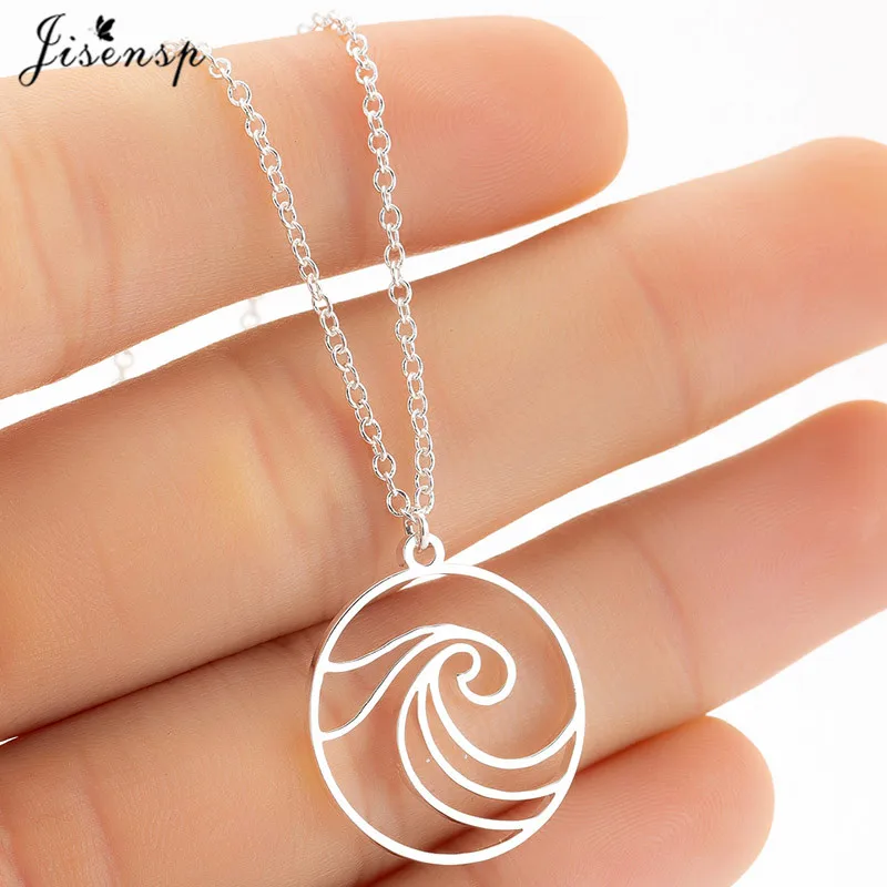 Jisensp Surf Sea Pendant Necklace for Women Ocean Wave Necklace Mermaid Jewelry Link Chain Circle Necklaces Men Beach Gift
Jisensp Surf Sea Pendant Necklace for Women Ocean Wave Necklace Mermaid Jewelry Link Chain Circle Necklaces Men Beach Gift