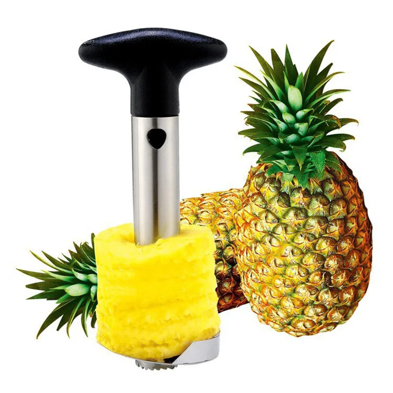 Simple and quick stainless steel cut pineapple knife fruit peeler Pineapple Corer Slicers Cutter fruit tools Kitchen Accessorie
Simple and quick stainless steel cut pineapple knife fruit peeler Pineapple Corer Slicers Cutter fruit tools Kitchen Accessorie
